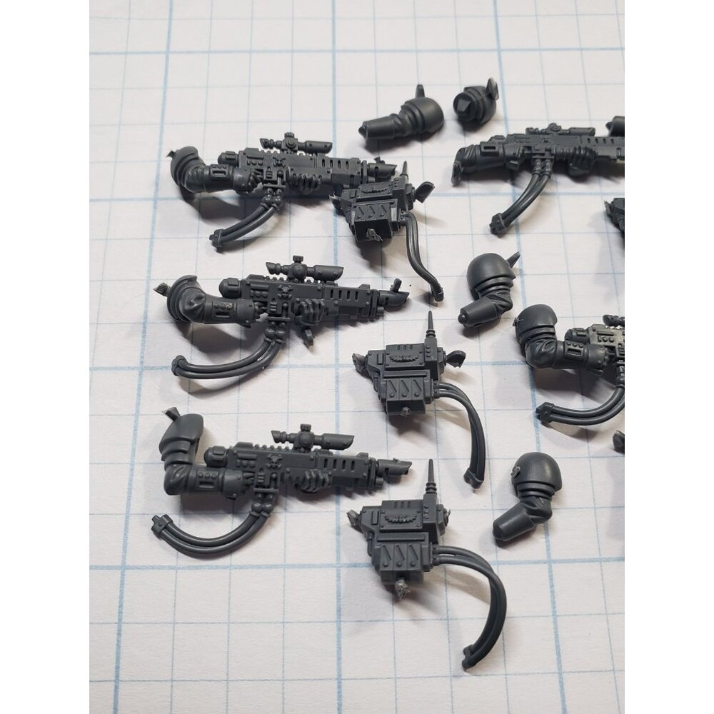 Warhammer 40k Kill Team Bits Cadian Kasrkin Trooper Hotshot Lasgun x5 Set LGA - Picture 6 of 7
